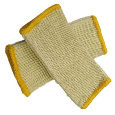 China Yellow Aramid Arm Sleeves Anti-cut Cuff Wrist Support Anti Cut Heat Resistant for sale