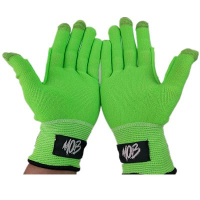 China Green Highs Abrasion Log Gloves Industrial Working Resistant Elastic Comfortable Gloves for sale