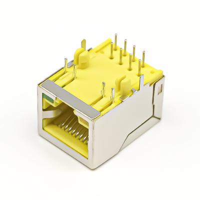 China Through Hole 100 Base-T Without Led Magnetics Rj45 Connector for sale