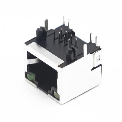 China Through Hole In Stock Without Magnetics Modular Jack 1x1 Port Rj45 Female Connector for sale