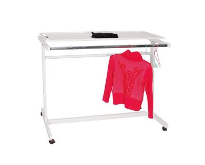 China Wholesale Hot Selling Easy 2 Rail Metal Clothing Rack With Shelves Factory Handing Custom Size Clothing Store Retail Display Racks for sale