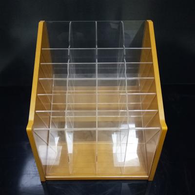 China Custom Acrylic Promotion Cosmetics Display Stand Storage Make Up Brush Display Rack Case for sale