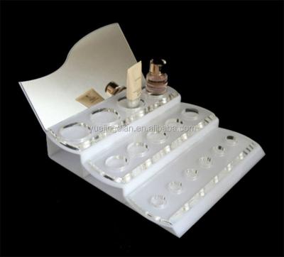 China Easy Acrylic Perfume Rack Car Cosmetic Display Rack With 3 Floors for sale