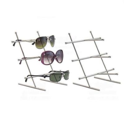 China Eco-friendly new promotions stainless steel glass display rack sunglasses display racks glass shops display rack for sale