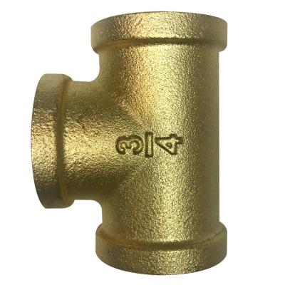 China Hot Water Forging Parts Turning Tee Water Fitting Brass Fittings for sale