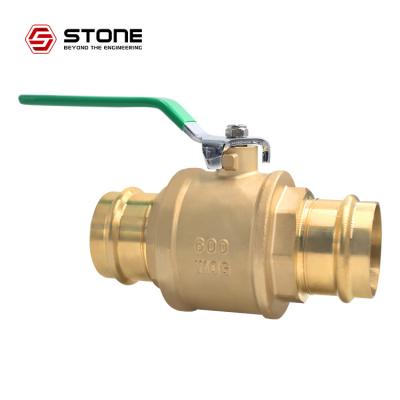 China Water/Oil/Gas Press 2 Inch 600 Inch Lead Free Bronze Dog Ball Valve With Lock for sale