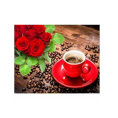 China Europe and America Simple and Beautiful Modern 5d Diy Flower Diamond Painting Mug for sale