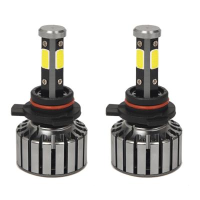 China Super Bright Waterproof Automobile Headlight 4 Side COB Car Led Headlight H4 H7 H11 9005 Universal 9006 for sale