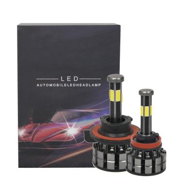 China 6 Side Led Para Automobiles COB Chips H4 H7 H11 Waterproof Car Led Headlight Lighting System Auto Universal for sale