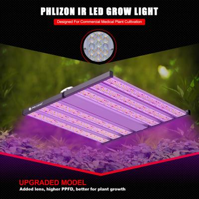 China New IR Uva Uvb 1500W Commercial Vertical Agricultural Foldable Phlizon 8 Bar Spectrum UV Indoor Factory Full Led To Grow Light Bar for sale