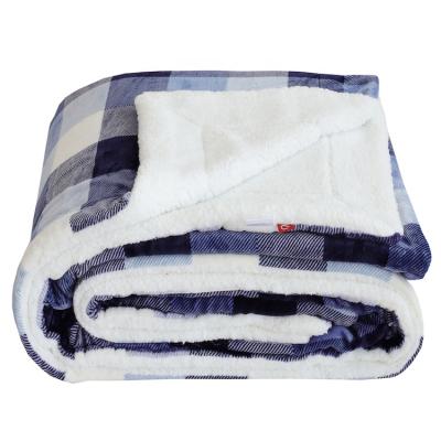 China Skin Friendly Blue and White Lovie Throw Fleece Blanket, Cult Kantha Sherpa Foldable Baby Fleece Blanket, Kids Thick Blanket for sale