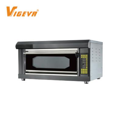 China Hotels Computer Panel Bread Bakery Platform Electric Baking Single Pizza Oven Sale for sale