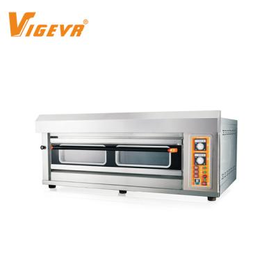 China Custom 1 Deck 4 Tray Professional Bakery Commercial Price Pizza Gas Oven For Baking Bread for sale