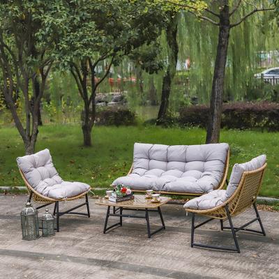 China Modern 4 - Piece Cheap Outdoor Garden Furniture Modern Furniture Rattan Set for sale