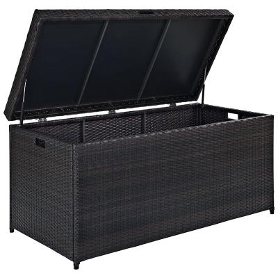 China Eco-freindly Outdoor Indoor Outdoor Rattan Storage Box Rattan Pillow Cushions / Cushion Box for sale