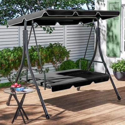 China Eco-freindly Patio Wicker Rattan Garden Swing Chair Outdoor Furniture Hammock Hanging Patio for sale