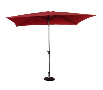 China Traditional Outdoor Promotional Patio Umbrella Market Umbrella 2x3M Square Umbrella With Crank Center Pole Umbrella for sale