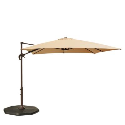 China Modern Outdoor Wrapping Umbrella Roma Parasol Big Side Umbrella in Steel and Alu Garden Furniture. 3x3M for sale