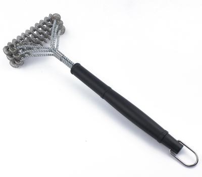 China Easily Cleaned High Quality Black Color BBQ Grill Brush Cleaning Brush for sale