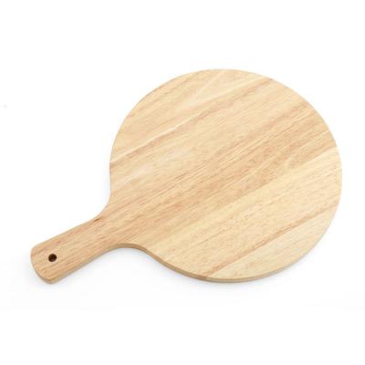 China Disposable Kitchen Wooden Cutting Board Around Perforated Wooden Pizza Turning Skin With Pizza Tool for sale