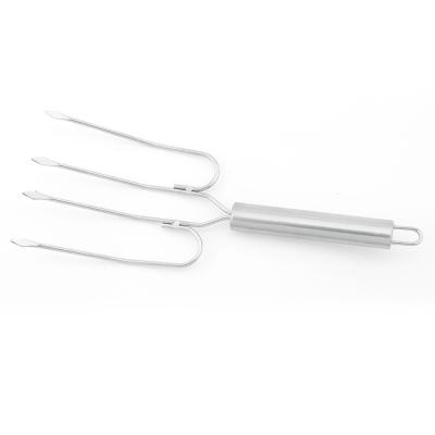 China SS430# Wholesale Quality Easily Cleaned Stainless Steel Poultry Fork Easily Cleaned With SS Tube Handle for sale