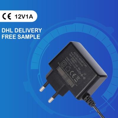 China CE GS Approval 5V 6V 9V 12V 24V 1.5A 2A 3A 4A DC Power Adapter 12v DC Adapter 1amp Power Adapter For CCTV Camera/LED Lights GQ12 for sale