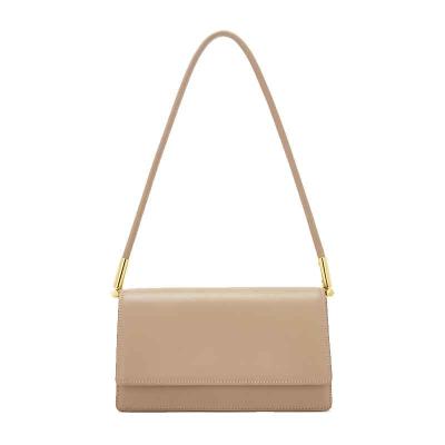 China Fashion\comfortable\durable high quality genuine leather single shoulder bags for women casual pure color fashion cowhide handbags women for sale