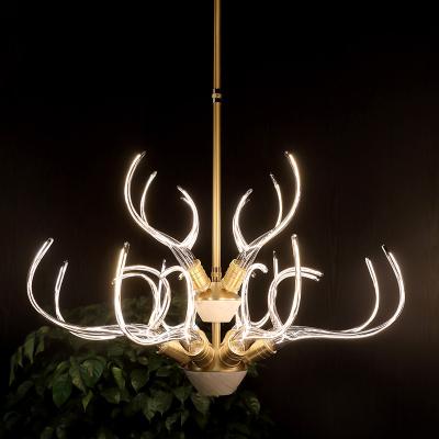 China Modern Nordic Luxury Modern Kitchen Dining Room Home Decor Lighting Chandelier Hanging Glass Lamp Led Pendant Light for sale