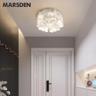 China Surface Mounted Modern Foyer Balcony Corridor Bedroom Children Home Decorative Ceiling Light Cloud White Glass Led Ceiling Lamps for sale