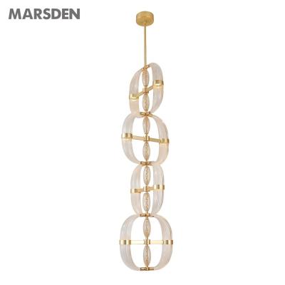 China MARSDEN Pendent Lamp Modern Decorative Led Lighting Pendant Lamp Copper LUXURY Brass for sale