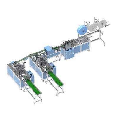 China Non Woven Factory Double Layers Full Automatic Face Mask Machine Production Line for sale