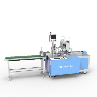 China Hot Selling Ger-Sonic Disposable Face Mask Making Disposable Face Mask Automatic Spot Welding Machine for sale