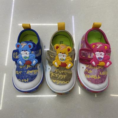 China Hot Selling New Baby Duck Strip Kids Shoes Injection High Top Selling Kid Shoes Cute Magic Cute Cheap Flat Kids Shoes for sale