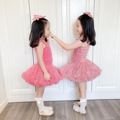 China Wholesale Boutique Breathable Clothing Kids Little Girls Party Softly Wear Tulle Ruffle Dance Tutu Dress For Kids for sale