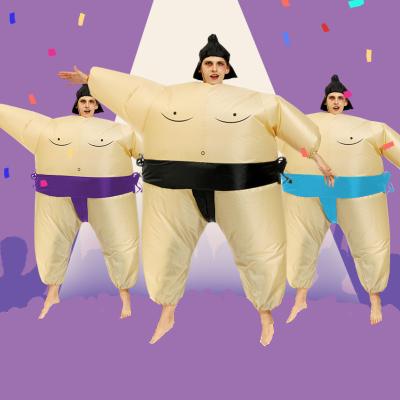 China Wholesale Polyester Factory Price Funny Costume Inflatable Sumo Wrestler Adult Costume for sale