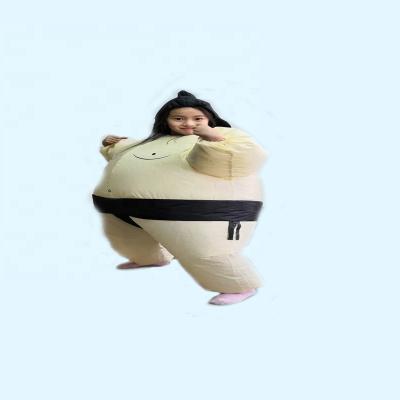 China Polyester Holiday Party Kids Inflatable Sumo Wrestler Costume Wholesale Girl Funny Costume for sale