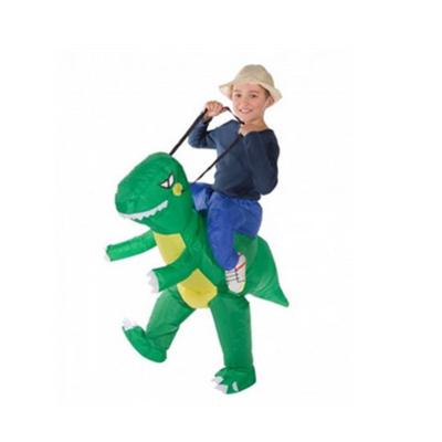 China Party Halloween Carnival Costume High Quality Party Gift Blue Kids Dino Costume Boys Inflatable Cute Dinosaur Halloween for sale