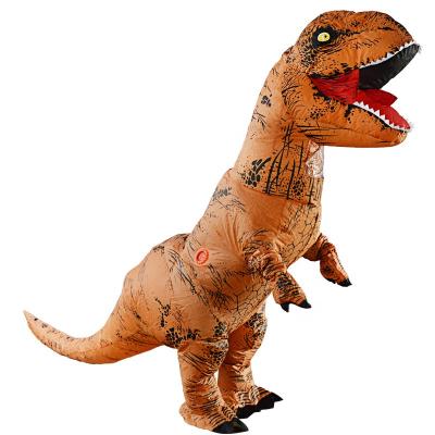 China Christmas Adult Realistic Riding Velociraptor Dinosaur Animatronic Costume Walking Inflatable Costume For Jurassic Park for sale