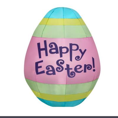 China Wholesale Polyester 5.5 Feet High Yard Air Blown Easter Day Decorations Decorate Easter Egg for sale