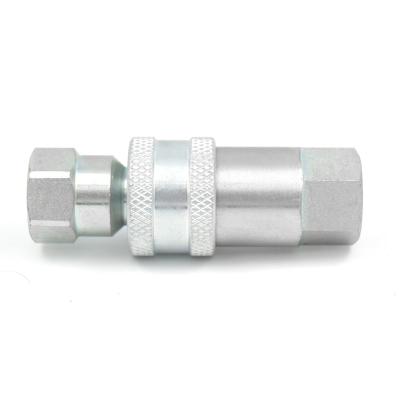 China Carbon Steel Series 1/4 Inch BSP NPT One Headstock Isolation Taps In Plug And Hydraulic Quick Coupler Coupler for sale