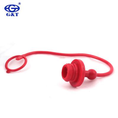 China To prevent from dust red rubber quick coupling dust cap for most series hydraulic quick coupling for sale