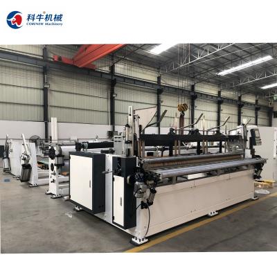 China Automatic Factory Toilet Paper Tissue Paper Roll Making Machine for sale