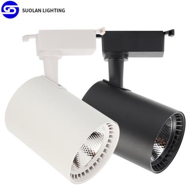 China CCC Shop 20W 30W Modern Ceiling Enclosed Exhibition Hall Museum Cafe Combination Led Track Light for sale