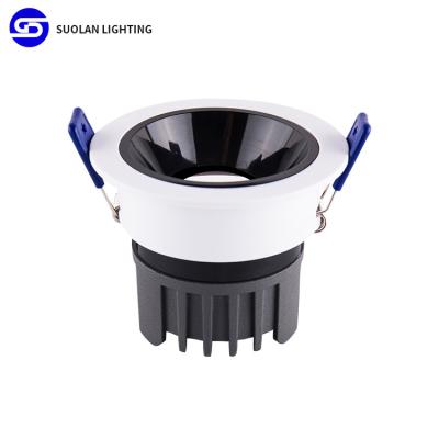 China Modern 12w Led Embedded Spotlight Anti Glare For Homes Recessed Ceiling Spot Light Mini Small Shop Light for sale