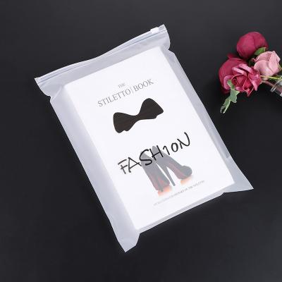 China Custom Logo Printing Moisture Proof Plastic Printing Retail Packaging Bag Self Zipper Zipper Self Zip Lock Resealable Gift Bag For Clothing for sale