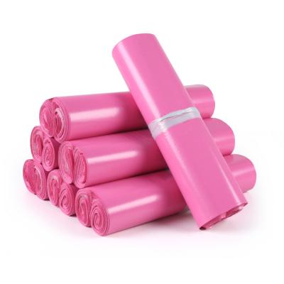 China Low MOQ Strong Adhesive Pink Plastic Courier Delivery Envelopes Logo Printing Apparel Shipping Packaging Custom Mailing Bags Poly Bags Ad zu verkaufen