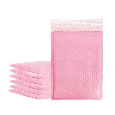 China Strong Adhesive In Poly Mailing Mailing Bags Air Pink Bubble Padded Envelopes Custom Logo Self-Adhesive Waterproof Plastic Design for sale