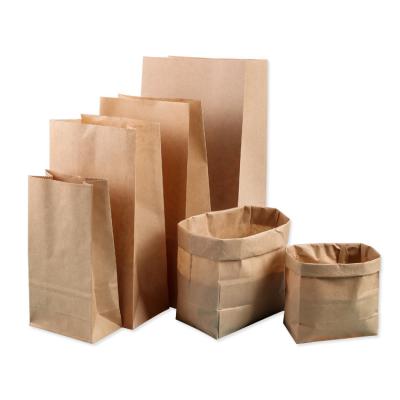 China Custom Logo Print Brown Die Cut Paper Bags Craft Kraft Paper Food Packaging Biodegradable Wholesale Cheap Paper Bag en venta