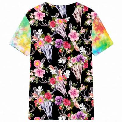 China Breathable Breathable COW T-SHIRT FOR WOMEN'S NEW FASHION CUSTOM SHIRTS COW SKULL SHORT SHIRT COW T-SHIRT SUMMER CREWNECK for sale