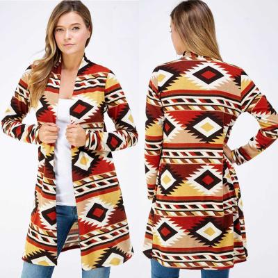 China WHOLESALE VINTAGE COWGIRL ANTI-PILLING SOUTH WESTERN AZTEC ANTI-PILLING CLOTHES AZTEC CARDIGANS LONG SLEEVE PLUS SIZE FOR WOMEN for sale